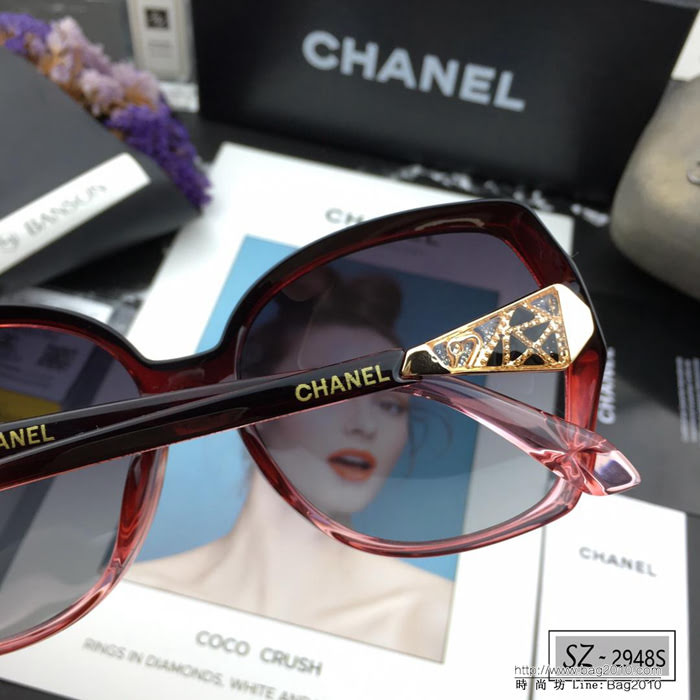 CHANEL香奈兒 2018新款 小香太陽鏡 PC鏡架 遮擋有害光線防輻射 2948S  lly1710